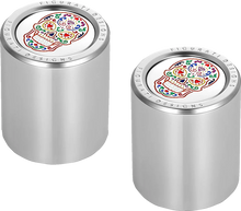 Load image into Gallery viewer, Figurati Designs Docking Cover - Short - Mirror Polished - Sugar Skull - Main Product View