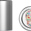 Load image into Gallery viewer, Figurati Designs Docking Cover - Short - Mirror Polished - Sugar Skull - Back View