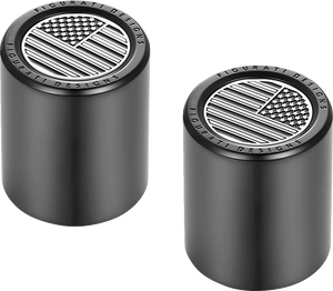 Figurati Designs Docking Hardware Covers - American Flag - Short - Contrast Cut - Black FD26-DC-2530-BK - Main Product View
