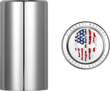 Load image into Gallery viewer, Figurati Designs Docking Hardware Covers - American Flag - Short - Contrast Cut - Black FD26-DC-2530-BK - Installation View