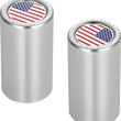 Load image into Gallery viewer, Figurati Designs Docking Hardware Covers - American Flag - Long - Stainless Steel - Main Product View