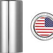 Load image into Gallery viewer, Figurati Designs Docking Hardware Covers - American Flag - Long - Stainless Steel - Back View