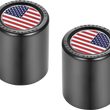 Load image into Gallery viewer, Figurati Designs Docking Hardware Covers - American Flag - Short - Black - Main Product View