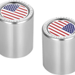 Load image into Gallery viewer, Figurati Designs Docking Hardware Covers - American Flag - Short - Stainless Steel - Main Product View