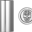 Load image into Gallery viewer, Figurati Designs Docking Hardware Covers - American Flag Skull - Contrast Cut - Stainless Steel - Main Product View
