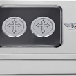 Load image into Gallery viewer, Figurati Designs Docking Hardware Covers - Cross - Back View