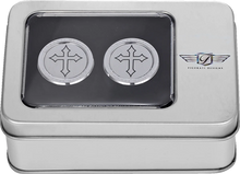Load image into Gallery viewer, Figurati Designs Docking Hardware Covers - Cross - Back View