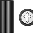 Load image into Gallery viewer, Figurati Designs Docking Hardware Covers - Cross - Long - Black - Main Product View
