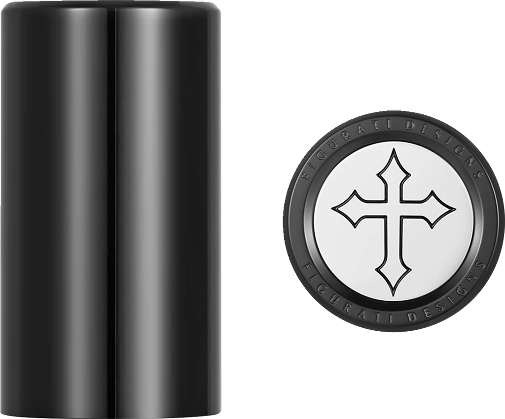 Figurati Designs Docking Hardware Covers - Cross - Long - Black - Main Product View