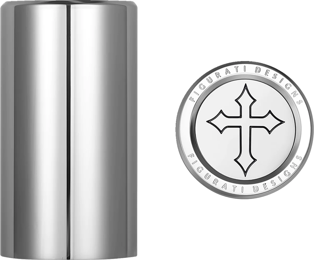 Figurati Designs Docking Hardware Covers - Cross - Long Stainless Steel - Main Product View