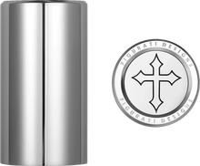 Load image into Gallery viewer, Figurati Designs Docking Hardware Covers - Cross - Long Stainless Steel - Main Product View