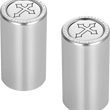 Load image into Gallery viewer, Figurati Designs Docking Hardware Covers - Cross - Long Stainless Steel - Side View
