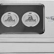 Load image into Gallery viewer, Figurati Designs Docking Hardware Covers - Don't Tread On Me - Back View