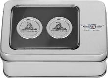 Load image into Gallery viewer, Figurati Designs Docking Hardware Covers - Don't Tread On Me - Back View