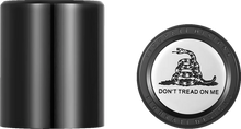Load image into Gallery viewer, Figurati Designs Docking Hardware Covers - Don't Tread On Me - Black - Main Product View