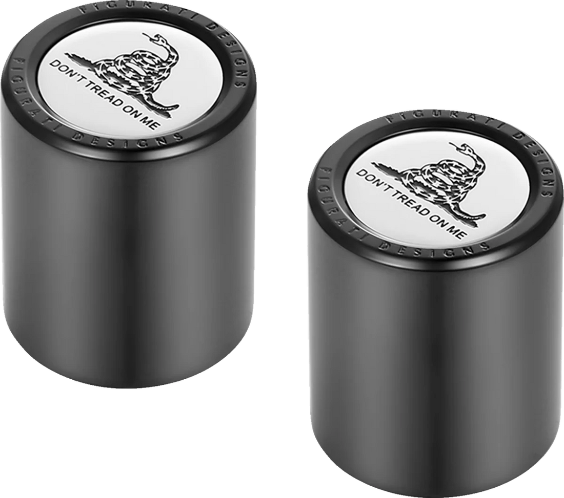 Figurati Designs Docking Hardware Covers - Don't Tread On Me - Black - Side View