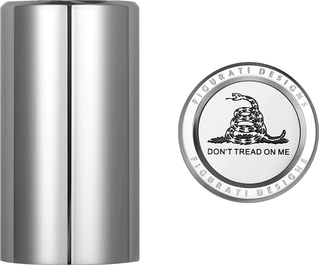 Figurati Designs Docking Hardware Covers - Don't Tread On Me - Long - Stainless Steel - Main Product View