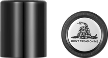 Load image into Gallery viewer, Figurati Designs Docking Hardware Covers - Don't Tread On Me - Short - Black - Main Product View