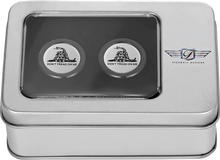 Load image into Gallery viewer, Figurati Designs Docking Hardware Covers - Don't Tread On Me - Short - Black - Side View