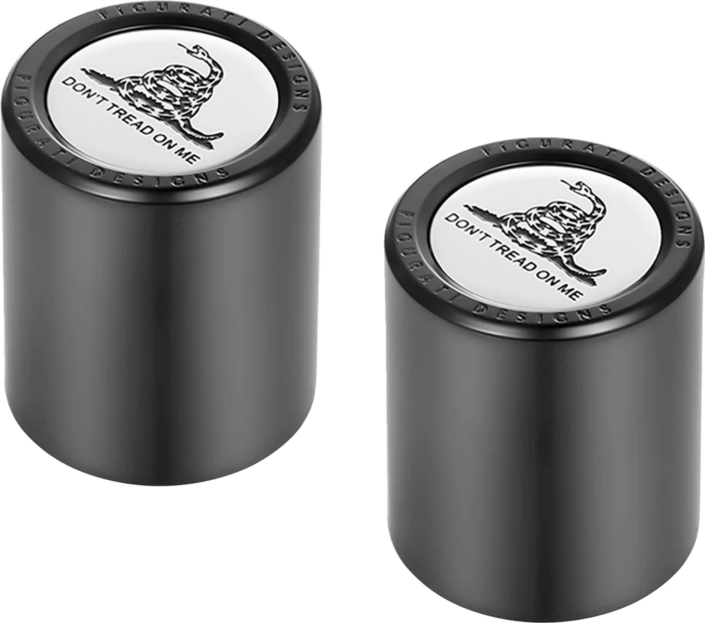 Figurati Designs Docking Hardware Covers - Don't Tread On Me - Short - Black - Back View