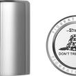 Load image into Gallery viewer, Figurati Designs Docking Hardware Covers - Don't Tread On Me - Short - Stainless Steel - Main Product View