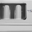 Load image into Gallery viewer, Figurati Designs Docking Hardware Covers - Long - Stainless Steel - Back View