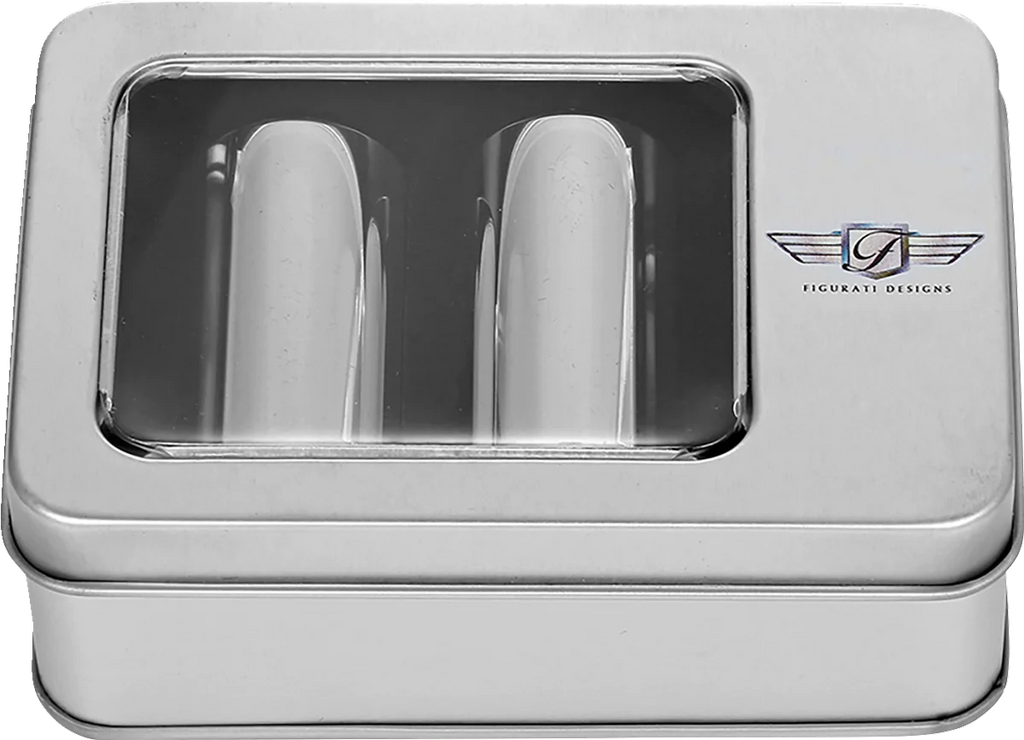 Figurati Designs Docking Hardware Covers - Long - Stainless Steel - Back View