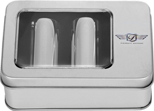 Load image into Gallery viewer, Figurati Designs Docking Hardware Covers - Long - Stainless Steel - Back View