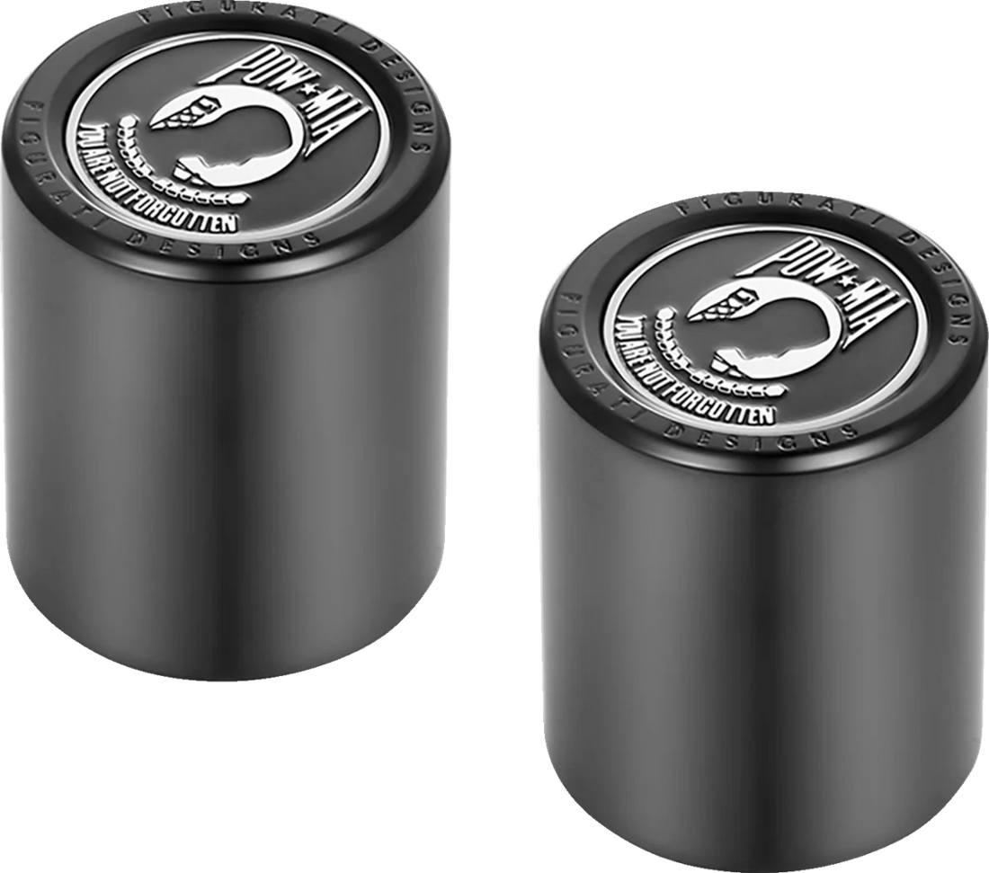Figurati Designs Docking Hardware Covers - POW MIA - Black - Side View