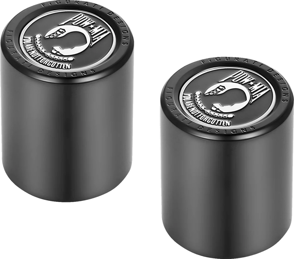 Figurati Designs Docking Hardware Covers - POW MIA - Black - Side View