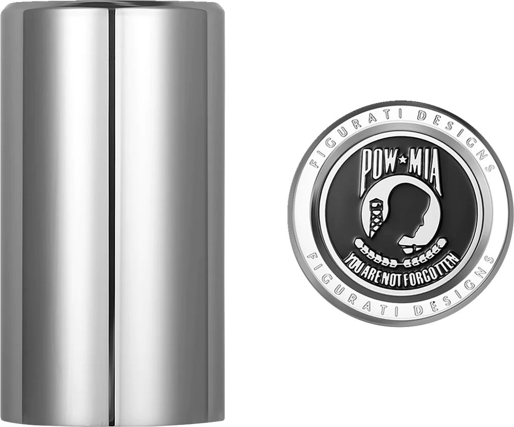 Figurati Designs Docking Hardware Covers - POW MIA - Long - Stainless Steel - Main Product View