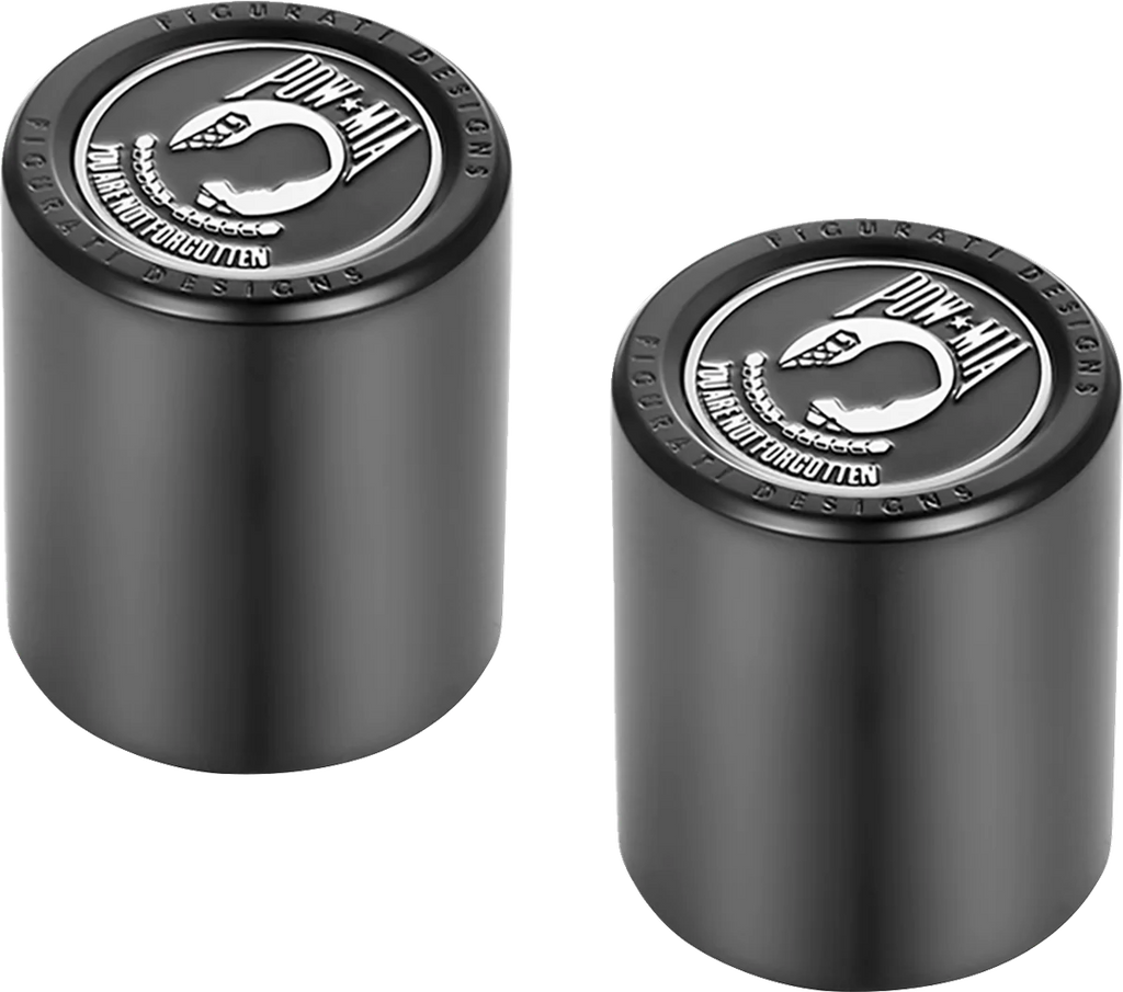 Figurati Designs Docking Hardware Covers - POW MIA - Short - Black - Back View