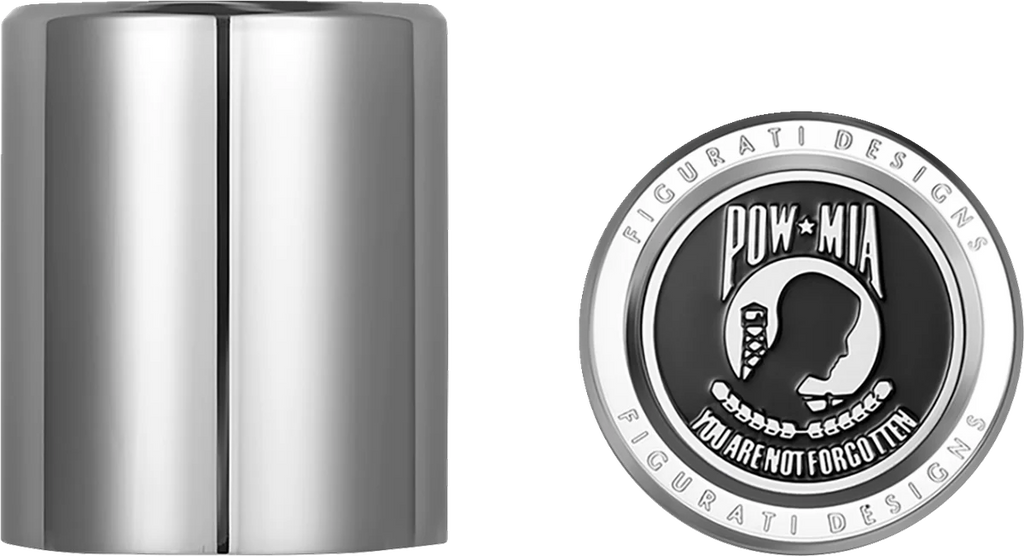 Figurati Designs Docking Hardware Covers - POW MIA - Short - Stainless Steel - Main Product View