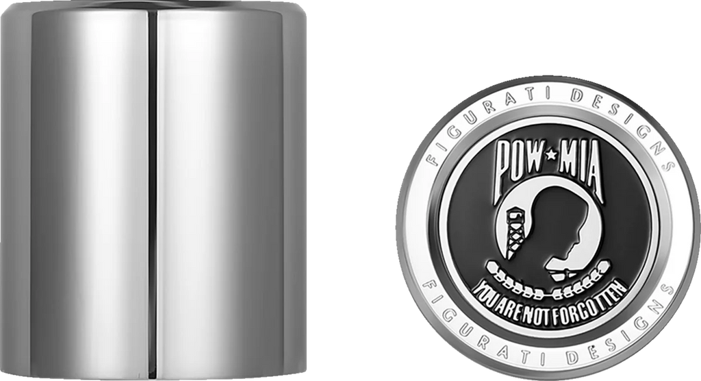 Figurati Designs Docking Hardware Covers - POW MIA - Stainless Steel - Main Product View