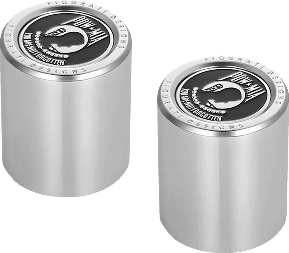 Figurati Designs Docking Hardware Covers - POW MIA - Stainless Steel - Side View