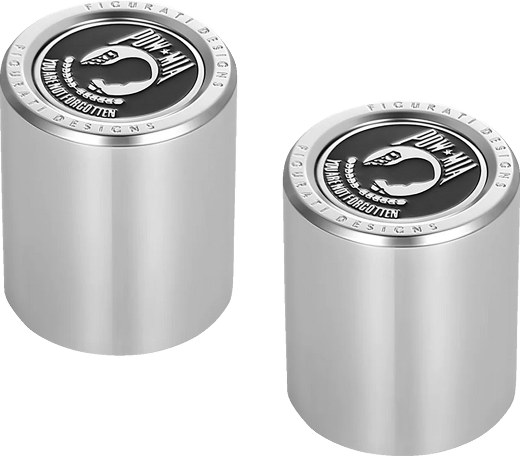 Figurati Designs Docking Hardware Covers - POW MIA - Stainless Steel - Side View