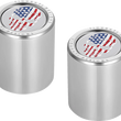 Load image into Gallery viewer, Figurati Designs Docking Hardware Covers - Red/White/Blue American Flag Skull - Short - Side View