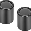 Load image into Gallery viewer, Figurati Designs Docking Hardware Covers - Short - Black - Back View