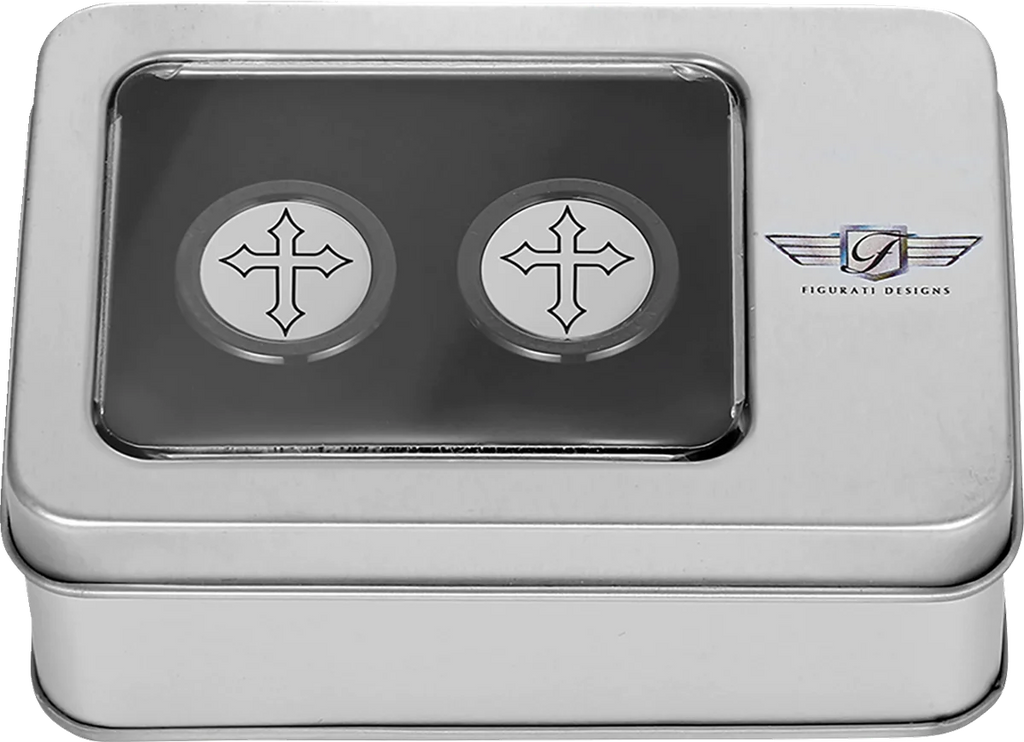 Figurati Designs Docking Hardware Covers - Short - Cross - Black - Side View