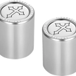 Load image into Gallery viewer, Figurati Designs Docking Hardware Covers - Short - Cross - Stainless Steel - Side View