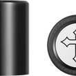 Load image into Gallery viewer, Figurati Designs Docking Hardware Covers - Short - Cross - Black - Main Product View