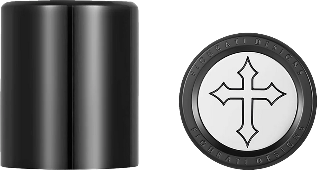 Figurati Designs Docking Hardware Covers - Short - Cross - Black - Main Product View