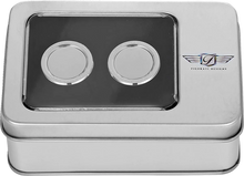 Load image into Gallery viewer, Figurati Designs Docking Hardware Covers - Short - Stainless Steel - Side View