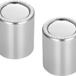 Load image into Gallery viewer, Figurati Designs Docking Hardware Covers - Short - Stainless Steel - Back View