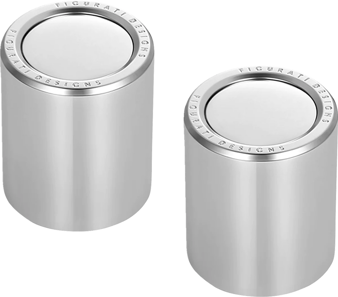 Figurati Designs Docking Hardware Covers - Short - Stainless Steel - Back View