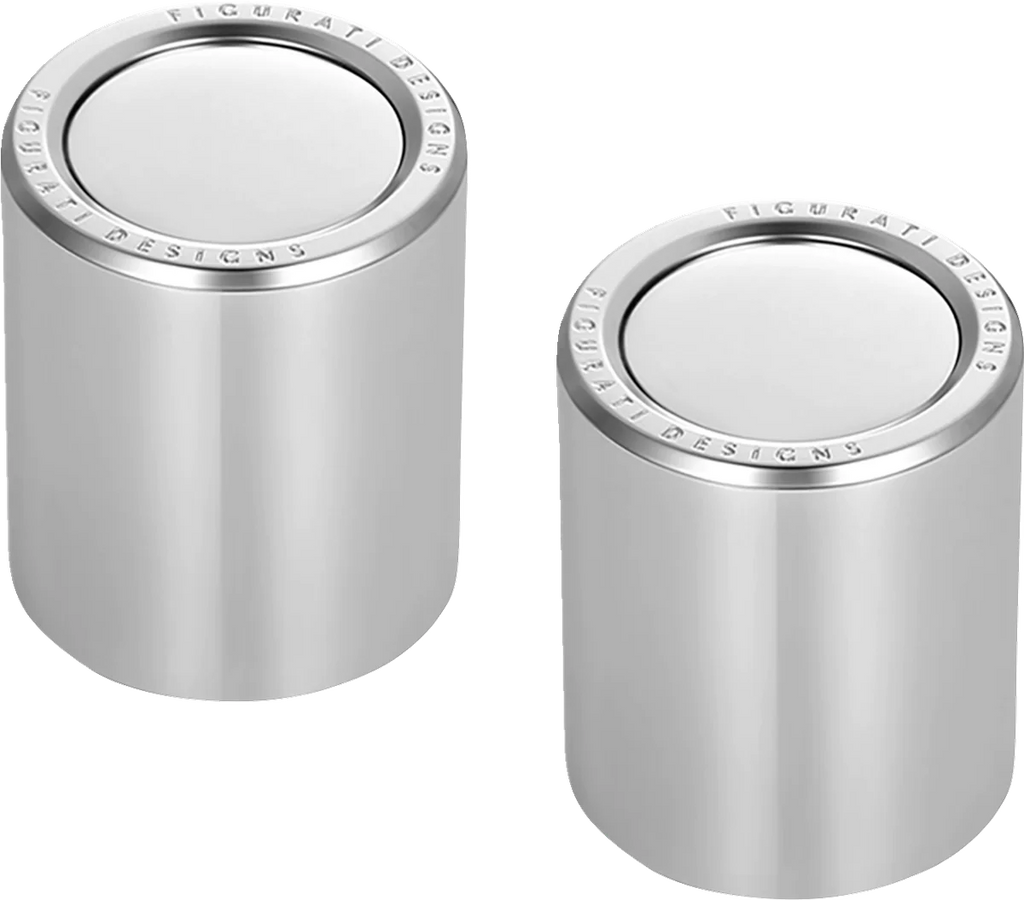 Figurati Designs Docking Hardware Covers - Short - Stainless Steel - Back View
