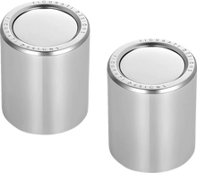 Load image into Gallery viewer, Figurati Designs Docking Hardware Covers - Short - Stainless Steel - Back View