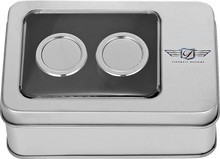 Load image into Gallery viewer, Figurati Designs Docking Hardware Covers - Stainless Steel - Back View