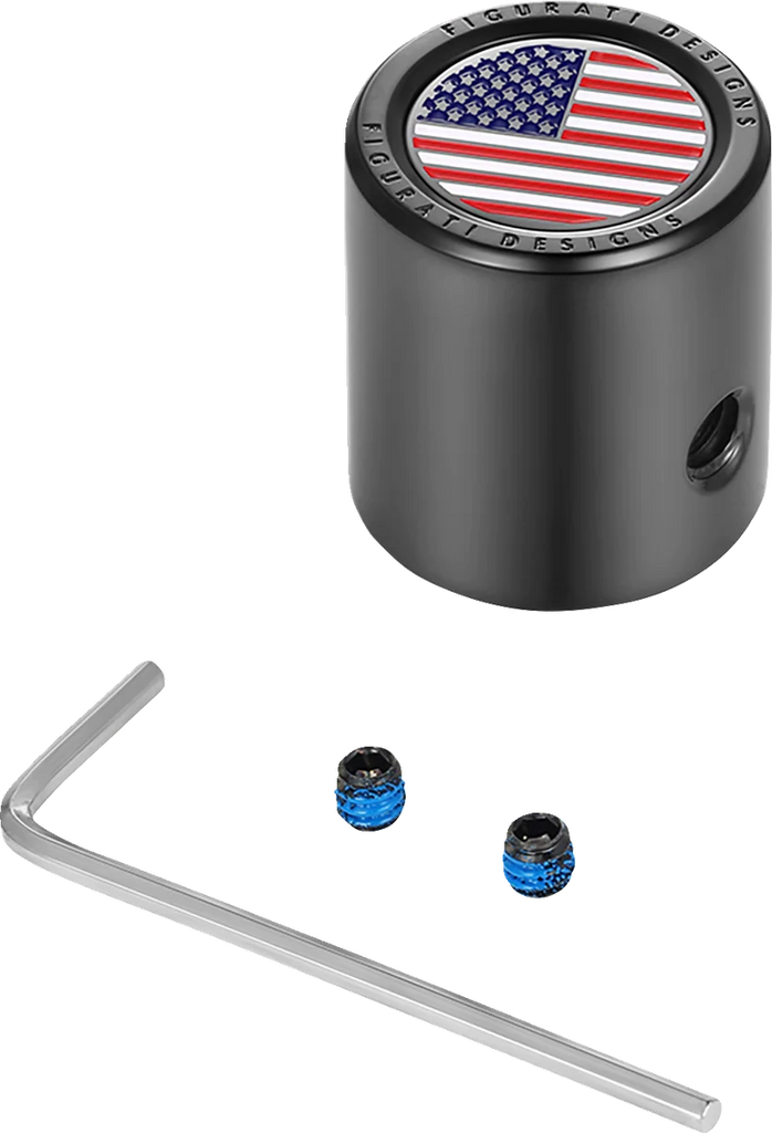 Figurati Designs Heel-Toe Shifter Cover - American Flag - Red/White/Blue/Black - Main Product View
