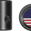 Load image into Gallery viewer, Figurati Designs Heel-Toe Shifter Cover - American Flag - Red/White/Blue/Black - Side View